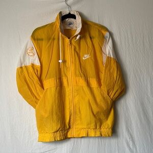 Vintage Nike Yellow & white w/ gold Logo Labeled Jacket